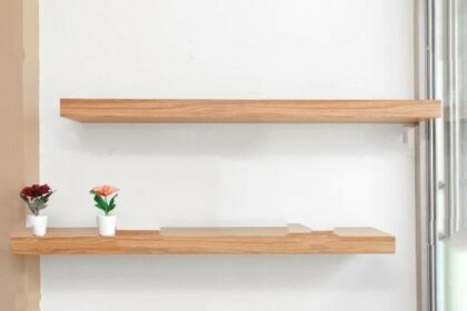 how to hang floating shelves on drywall