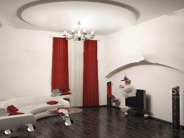 Red Curtains For Living Room